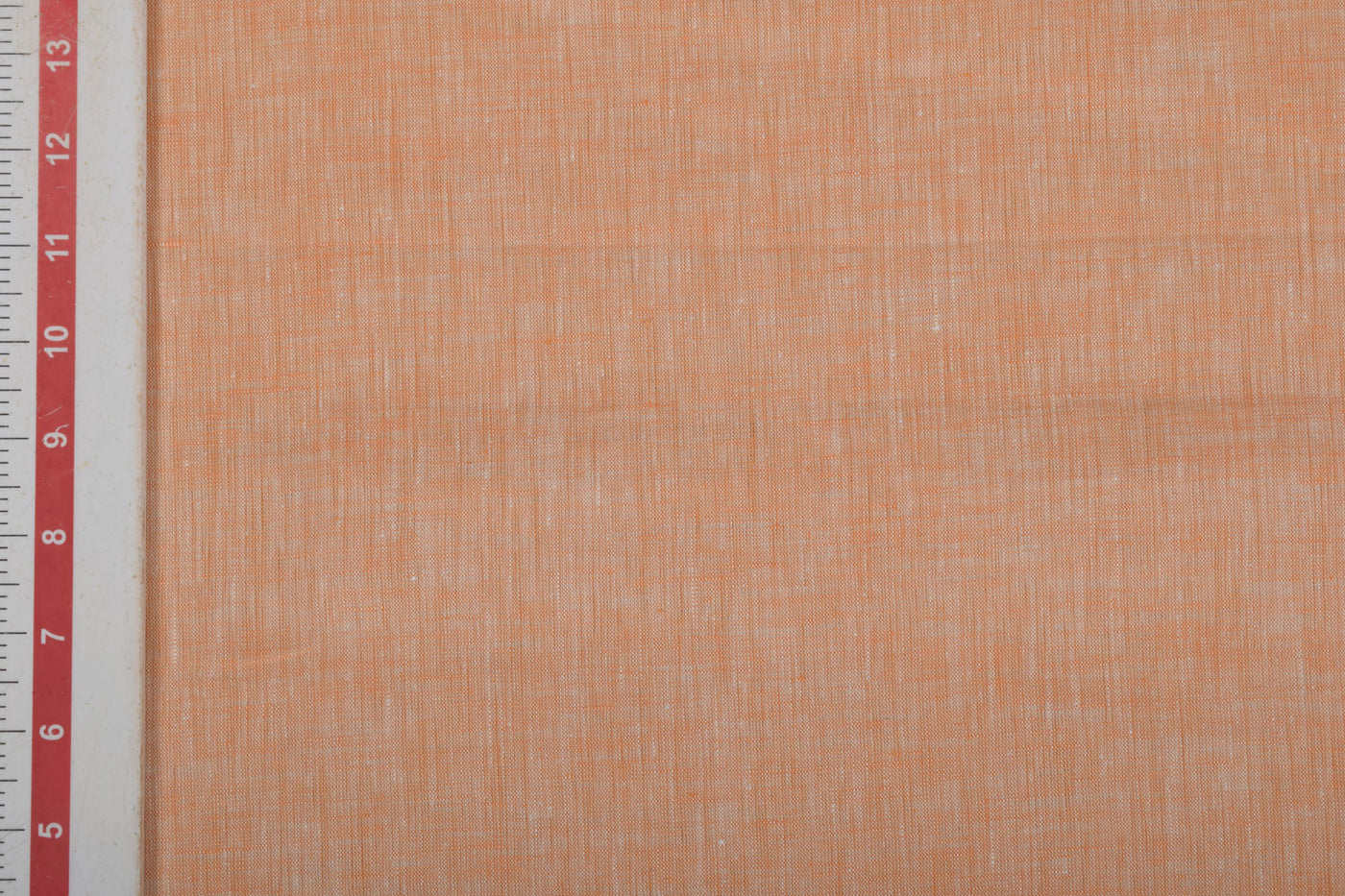 Pale Orange Plain Linen Chambray Fabric