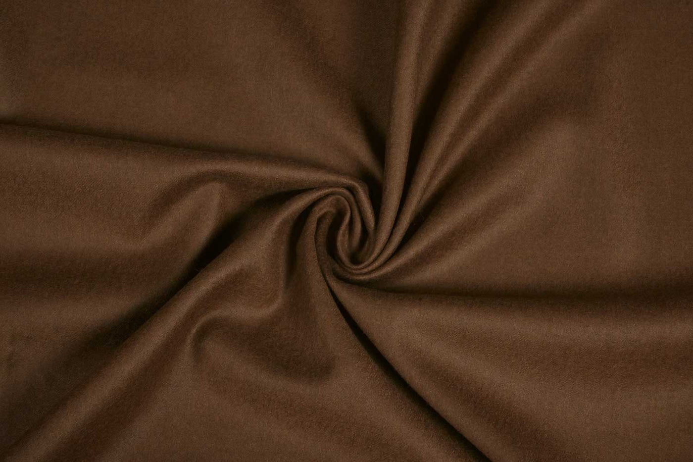 Chocolate Brown Plain Wool Fabric