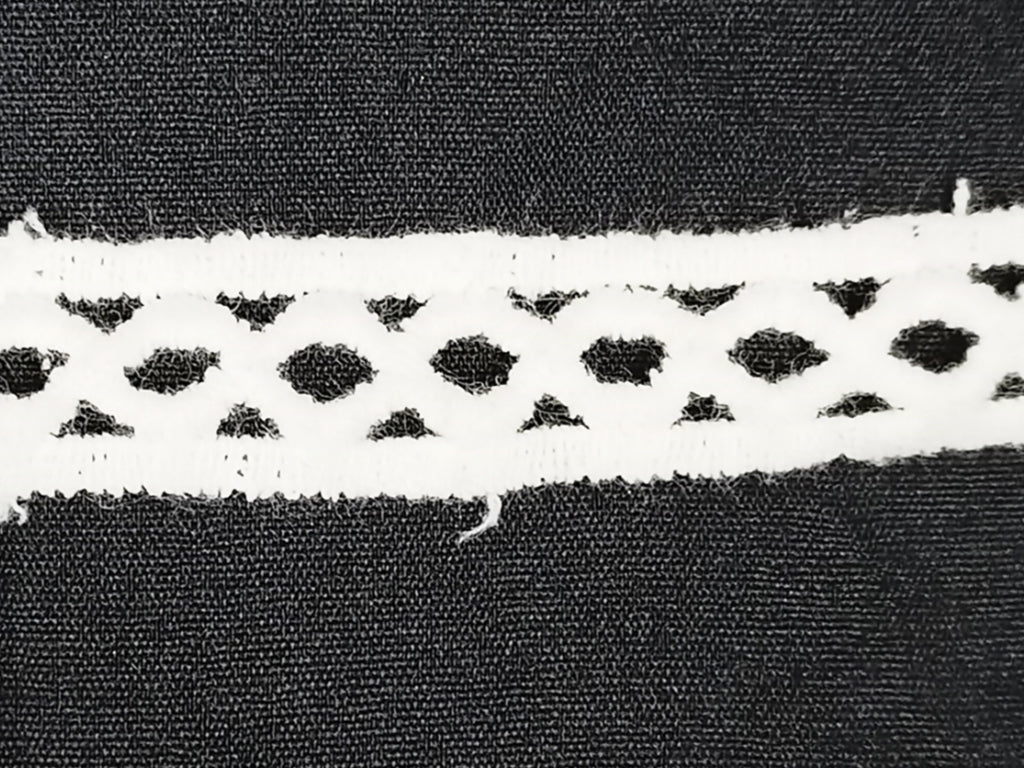 White Dyeable Greige Design LAL Cotton Crochet Laces