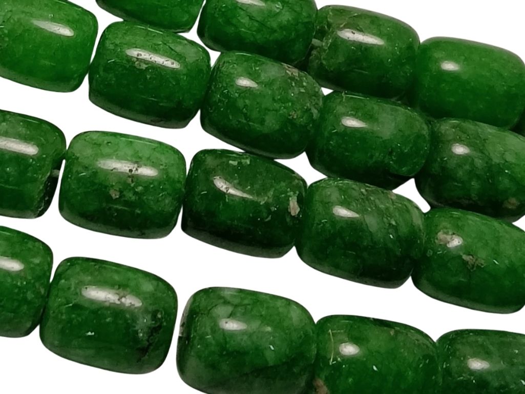 Dark Green Tumble Natural Stone Beads