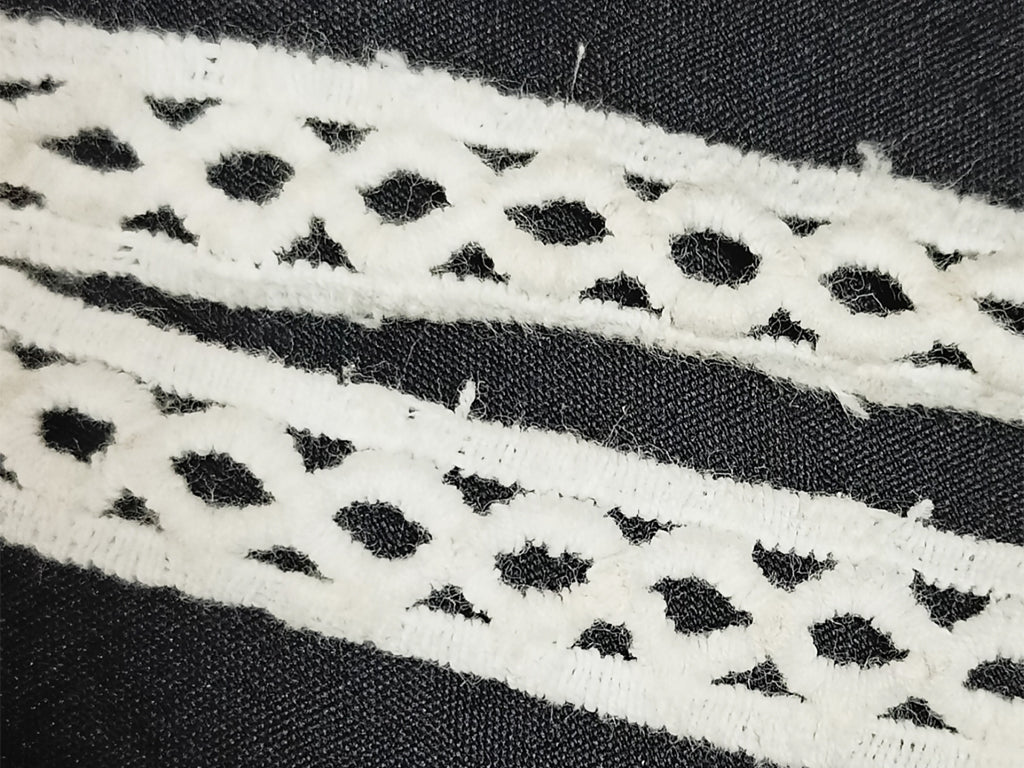 White Dyeable Greige Design LAL Cotton Crochet Laces