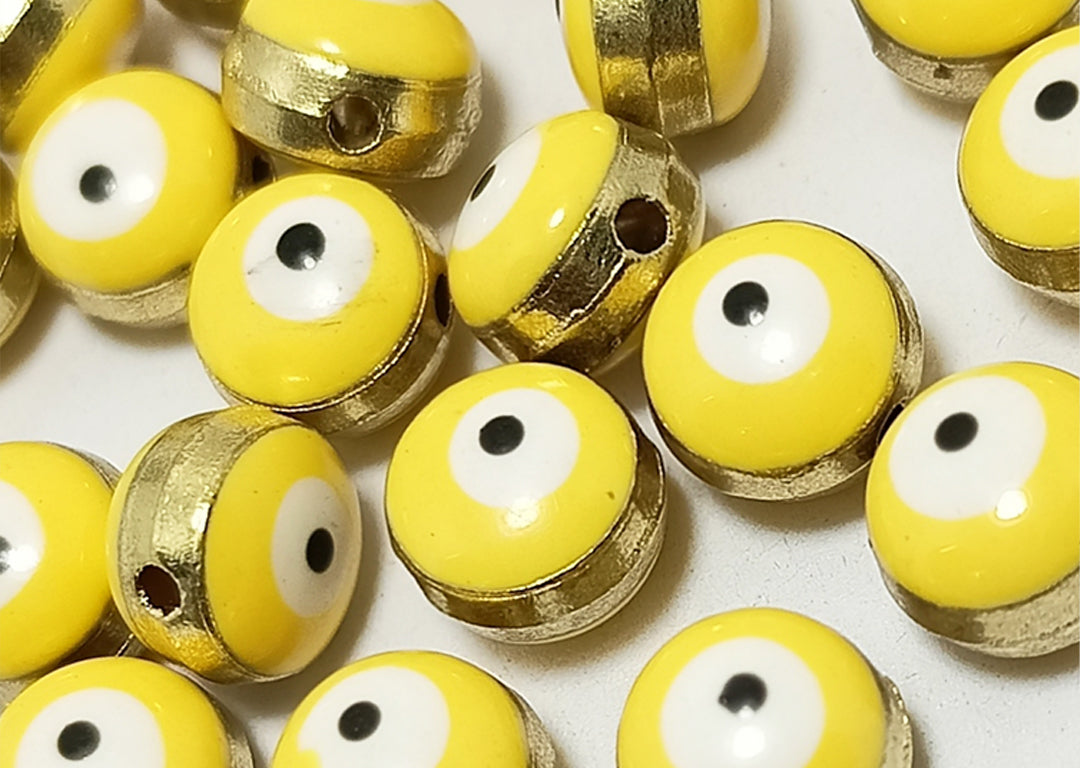 Yellow Evil Eye Charms