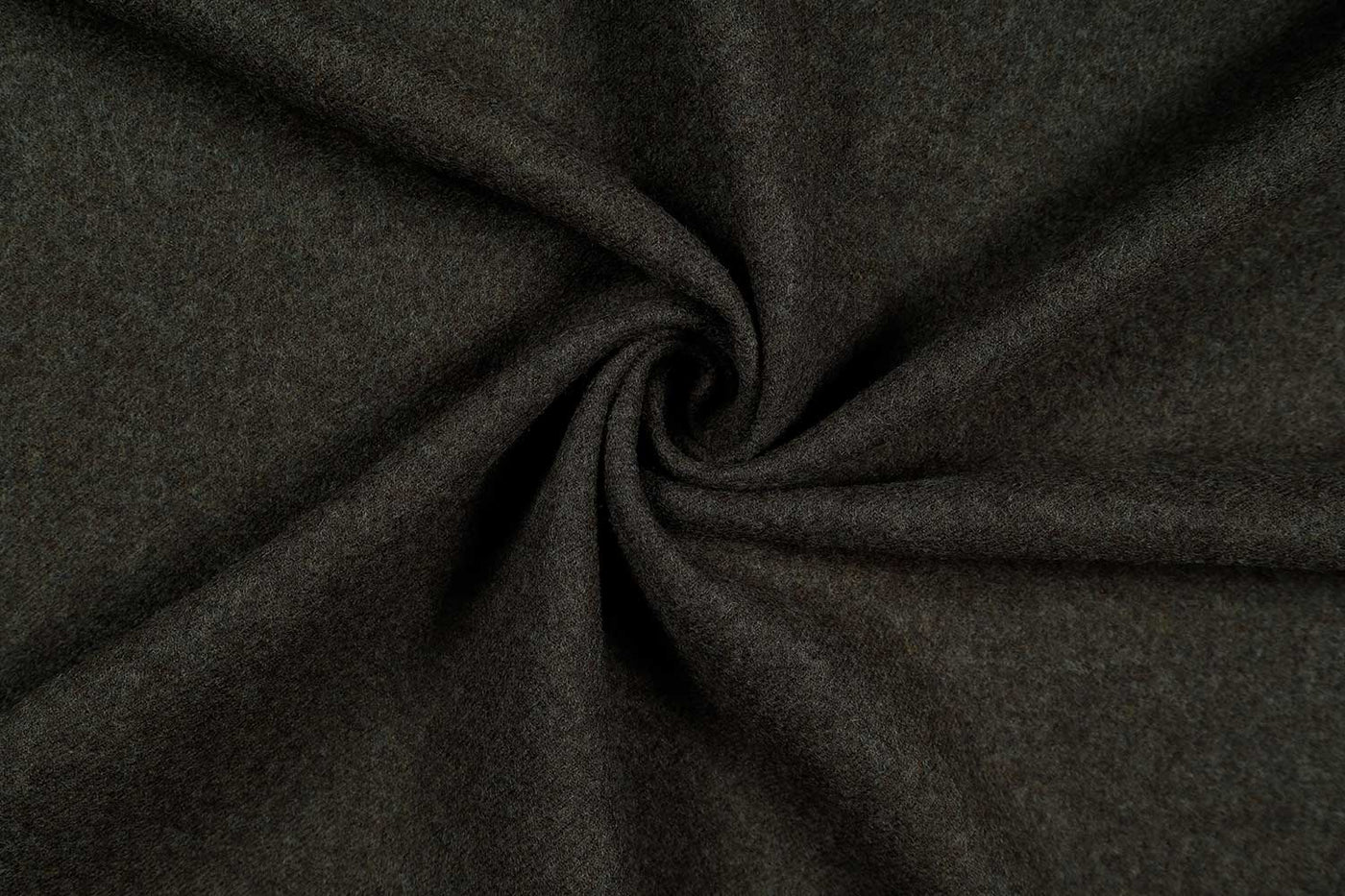 Dark Brown Plain Wool Fabric