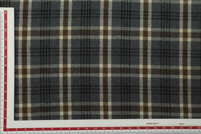 0.5 Meter of Precut of Multicolor Checks Wool Check Tweed Fabric