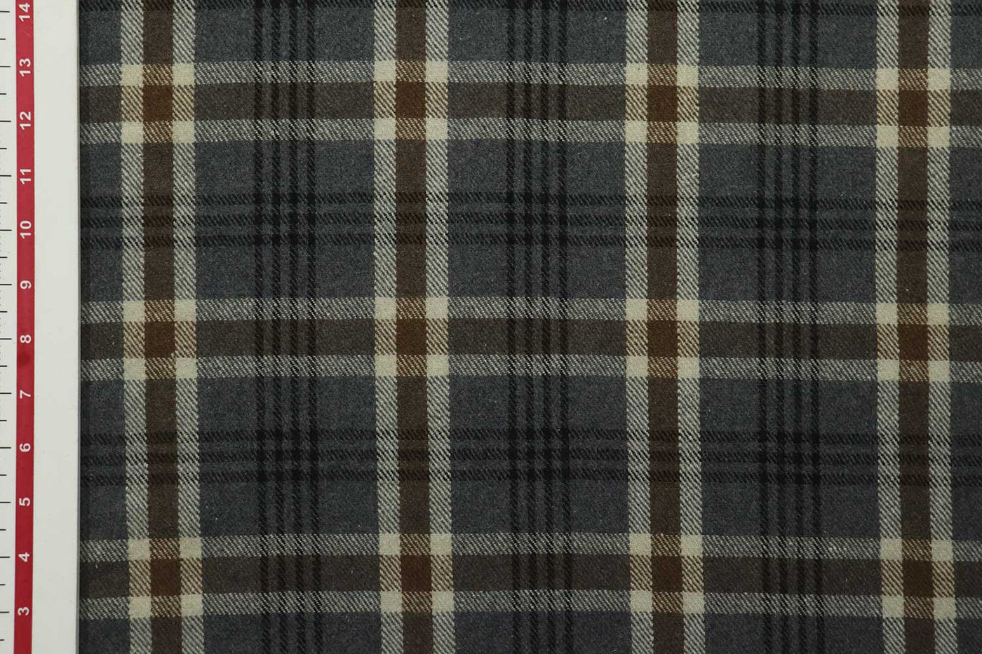 Precut 2 Metres Multicolor Checks Wool Check Tweed Fabric