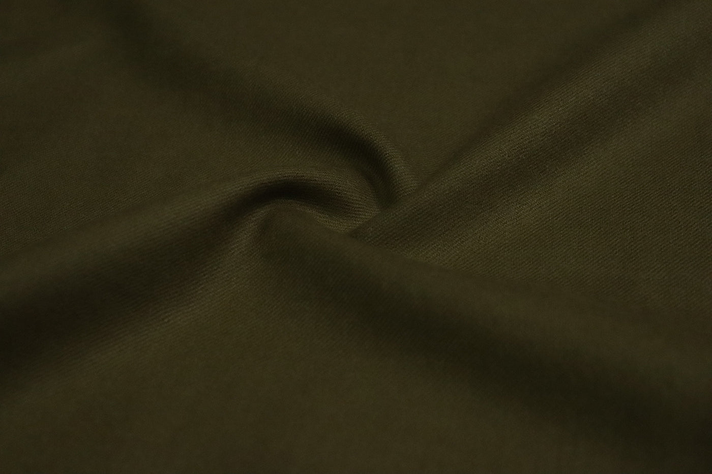 Olive Green Plain Wool Fabric