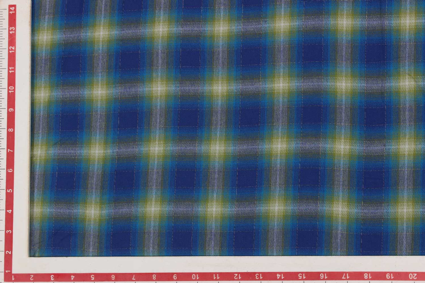 Precut of 1.5 Meters of Multicolor Checks Cotton Yarn Dyed Brushed Fabric