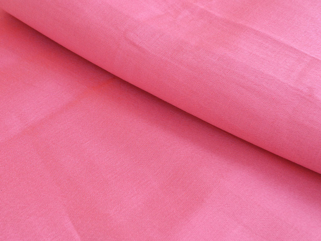 Salmon Pink Plain Pure Viscose Gaji Silk Fabric (Wholesale)