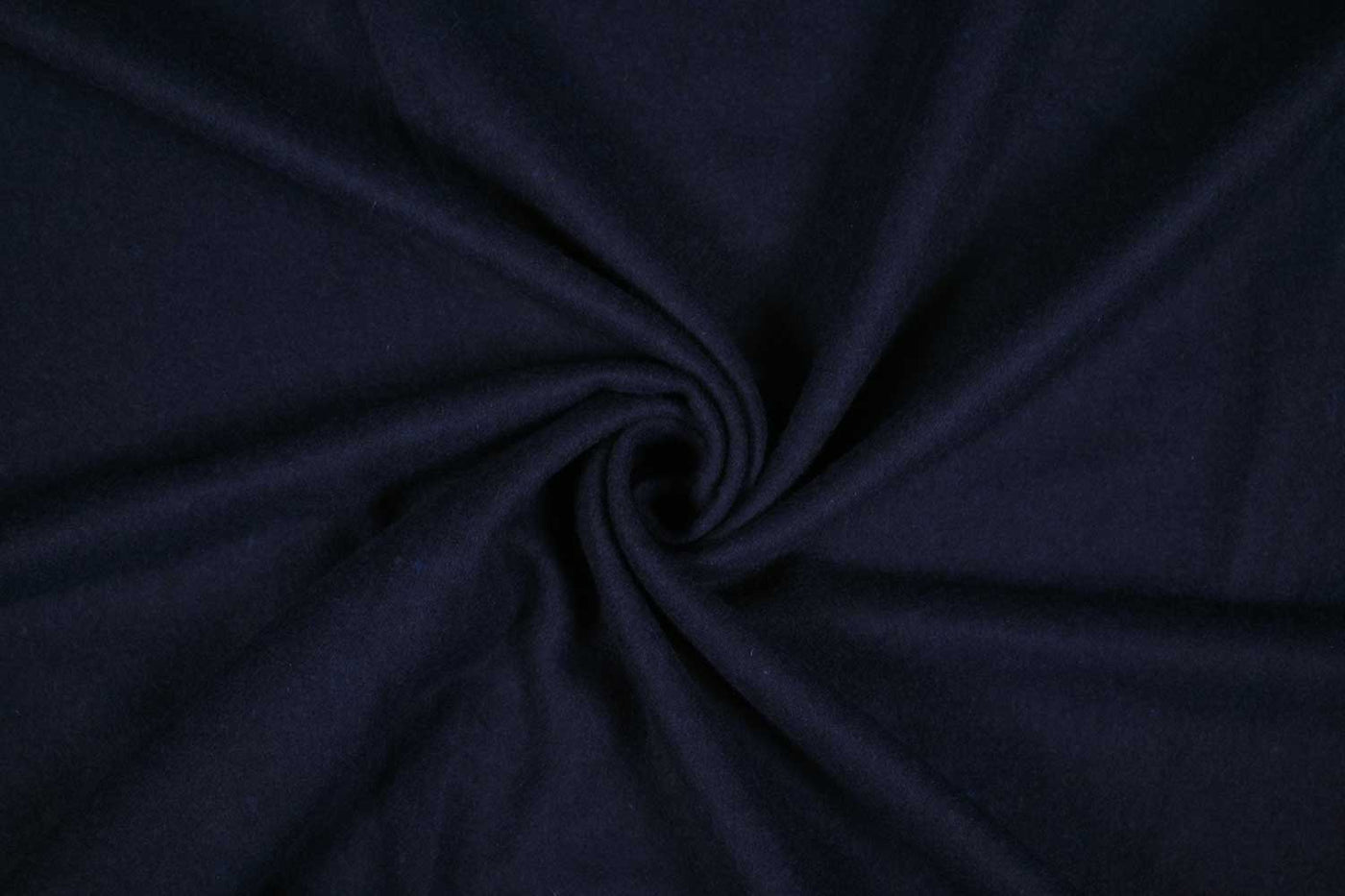 Navy Blue Plain Wool Tweed Fabric