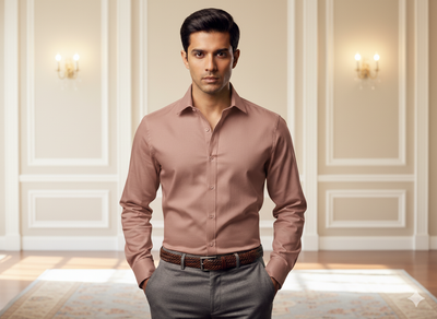 डस्टी लिलाक प्लेन ग्लेज्ड कॉटन फ़ैब्रिक (थोक)