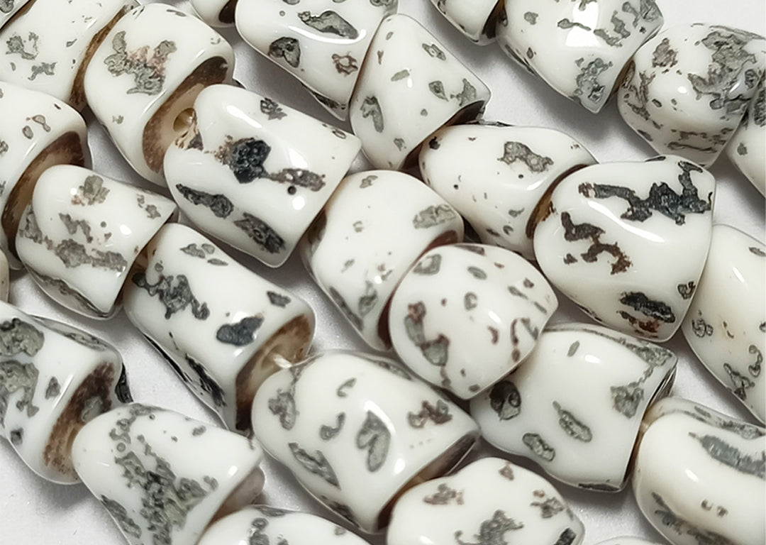 White Glass Beads