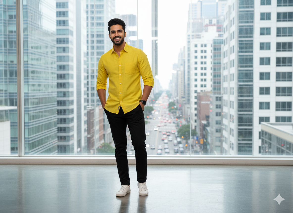 नींबू पीला सूती लिनन कपड़ा