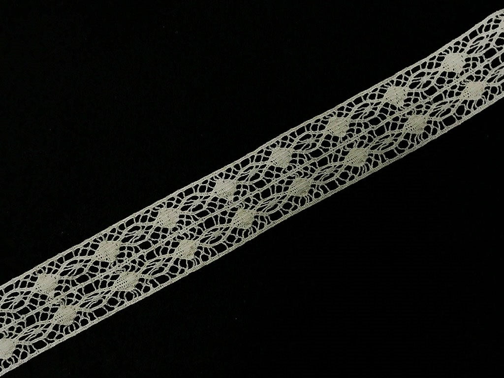 Dyeable Greige Design 99 Cotton Crochet Laces