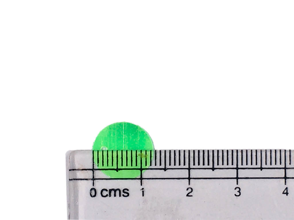 Green Lustre Circular 1 Hole Plastic Sequins