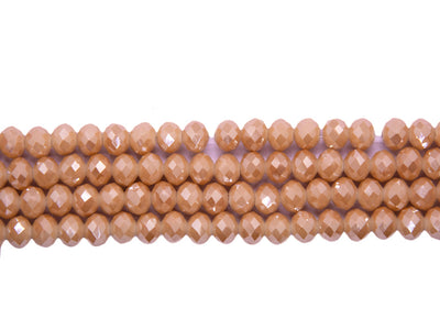 Peach Double Tone Crystal Beads