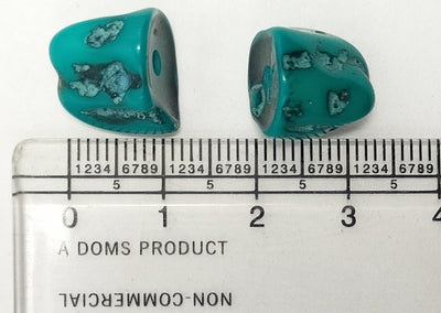 Teal Green Glass Beads