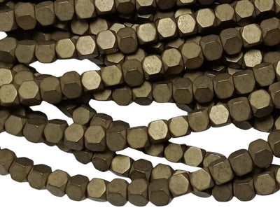 Matallic Silver Cubic Haemetite Metal Beads