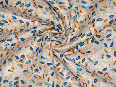 Multicolor Floral Cotton Rayon Fabric