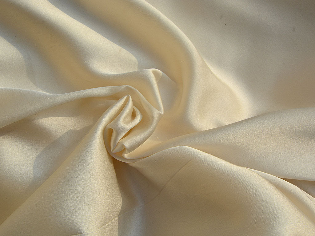 Off White Plain Heavy Japan Satin Fabric