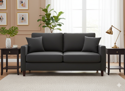 ग्रे सादा भारी सूती कैनवास कपड़ा