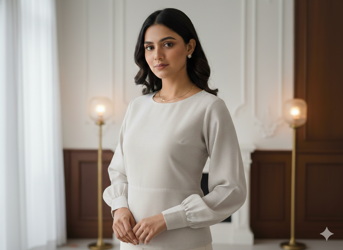 खाकी सादा ग्लेज्ड कॉटन कपड़ा (थोक)