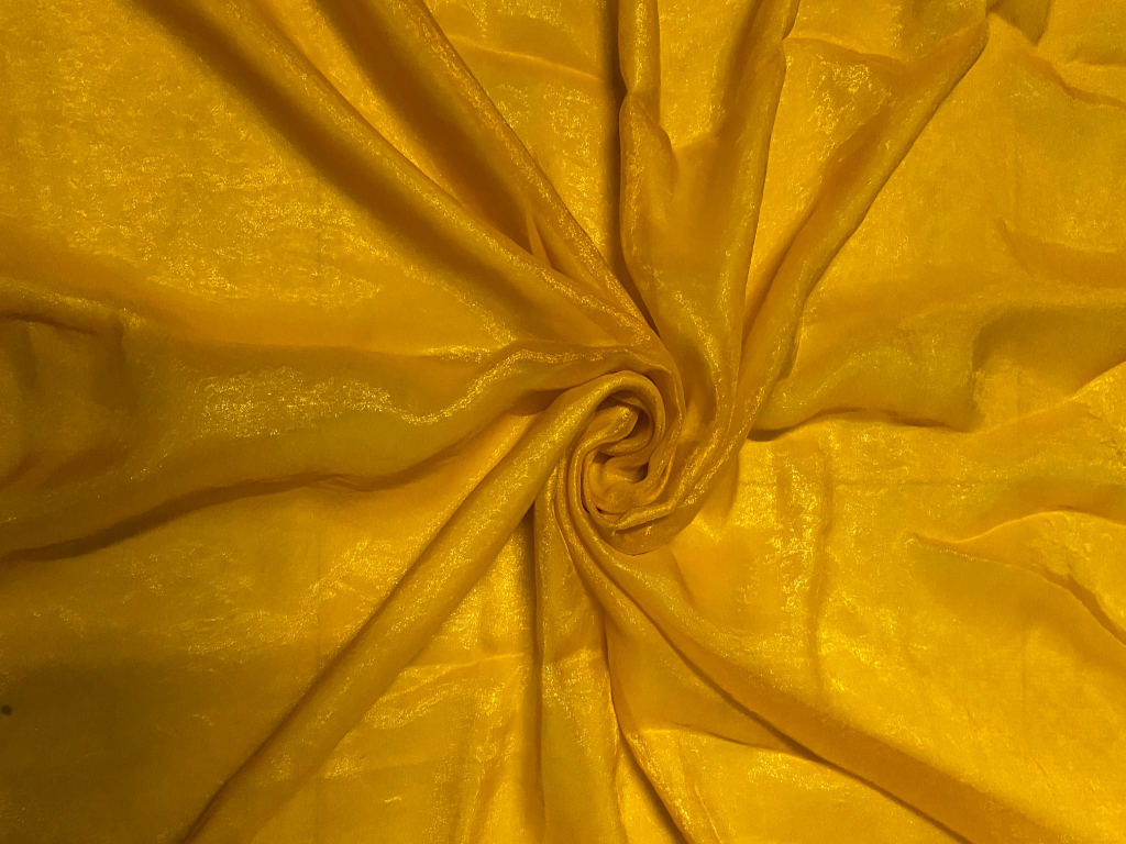 Luxuries Sunny Yellow Heavy Fendi Silk