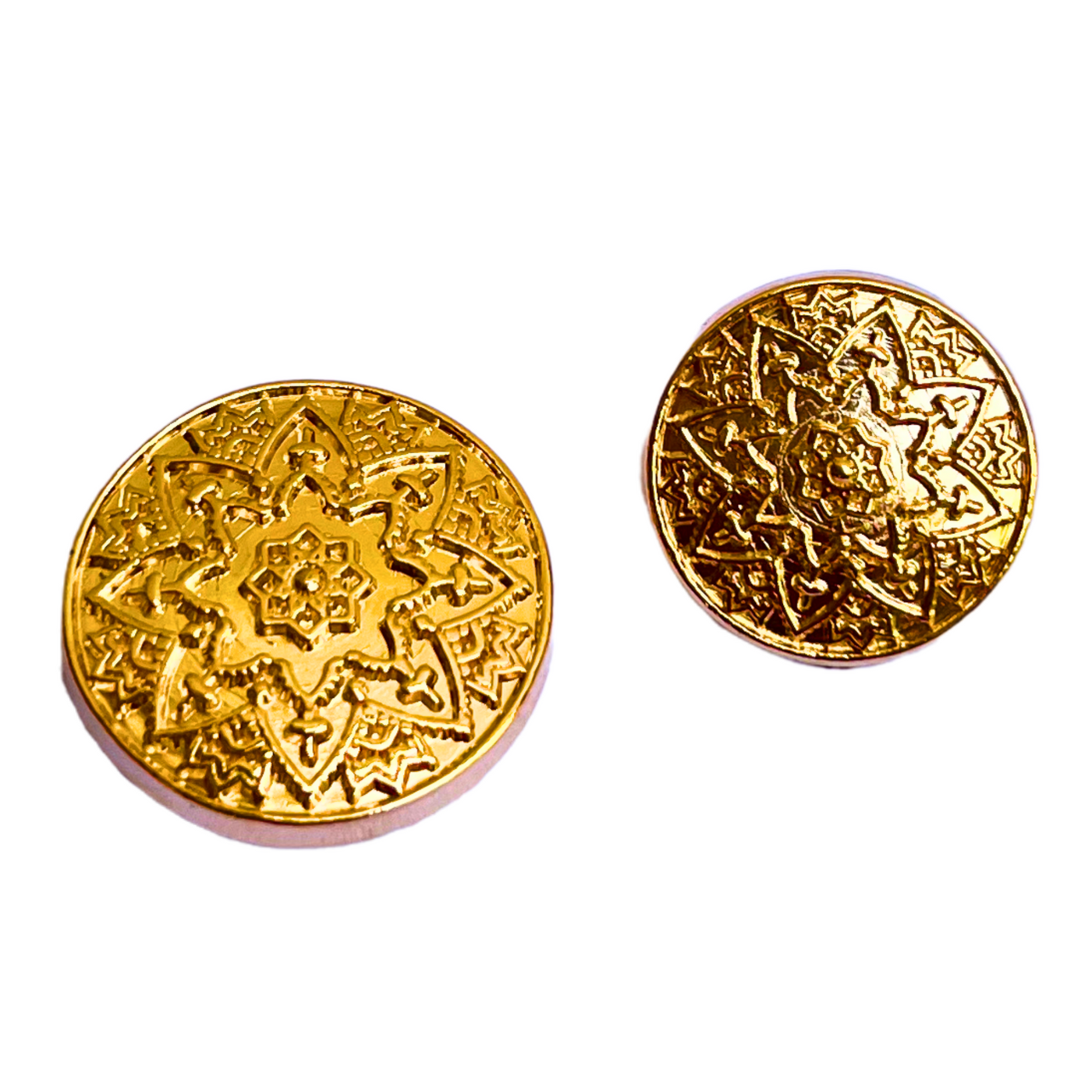 Golden Designer Metal Buttons