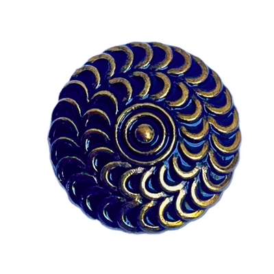 Blue & Golden Designer Metal Buttons