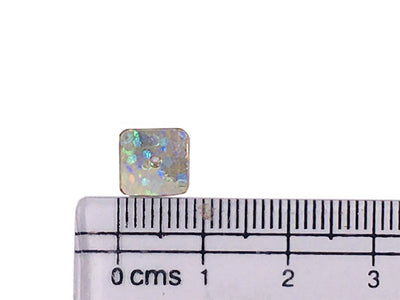 Golden Rainbow Square 1 Hole Plastic Sequins