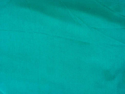 Teal Green Plain Pure Viscose Gaji Silk Fabric (Wholesale)