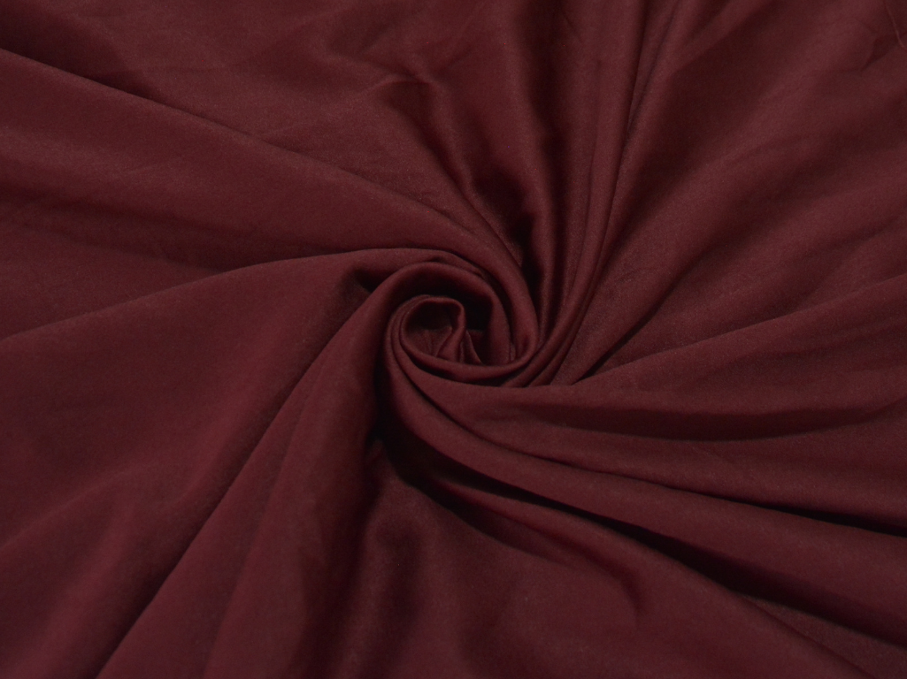 Marron Plain Malai Satin Fabric  (Wholesale)