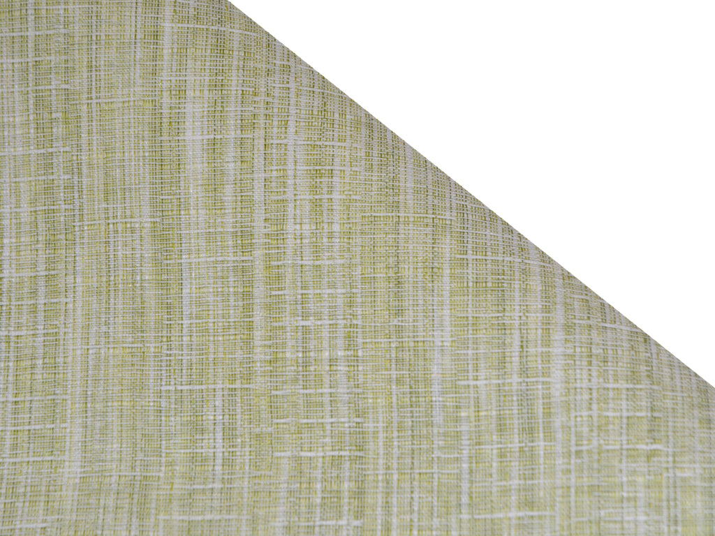 Lime Green Dual Shade Plain Loose Weave Cotton Linen Fabric