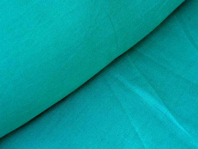 Teal Green Plain Pure Viscose Gaji Silk Fabric (Wholesale)