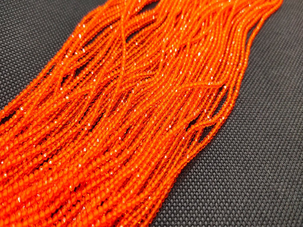Orange Transparent Hydro Spherical Crystal Beads  (Wholesale)