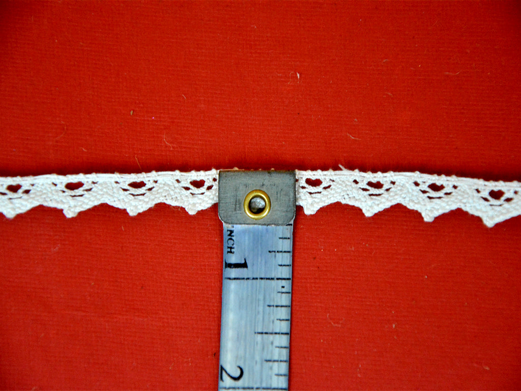 Off White Pattern L-77 Dyeable Cotton Crochet Lace (Wholesale)