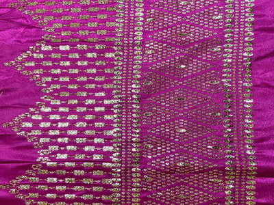 Bright Magenta  Balma Daman Polyster Silk Fabric