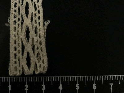 Dyeable Greige Design 101 Cotton Crochet Laces