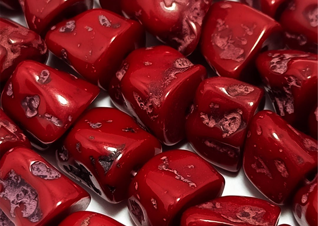 Maroon Glass Beads