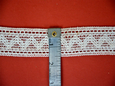 Off White Pattern L-87 Dyeable Cotton Crochet Lace (Wholesale)