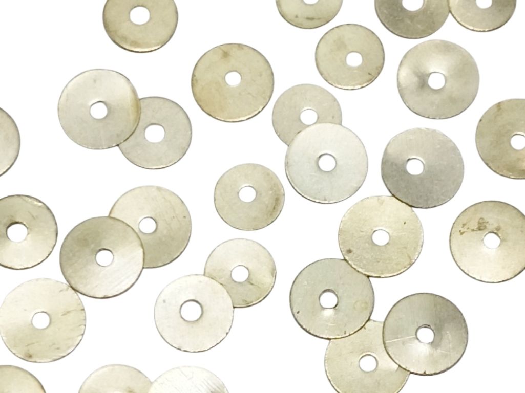 Light Golden Centrehole Metal Sequins