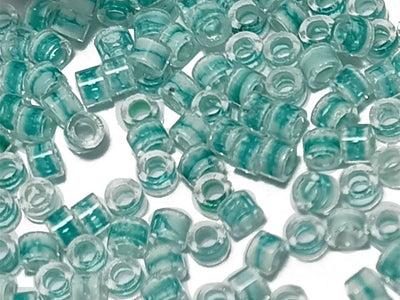 Turquoise Green Metallic Dual Tone Round Rocailles Glass Seed Beads