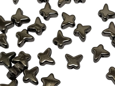 Gun Metal Butterfly Acrylic Beads