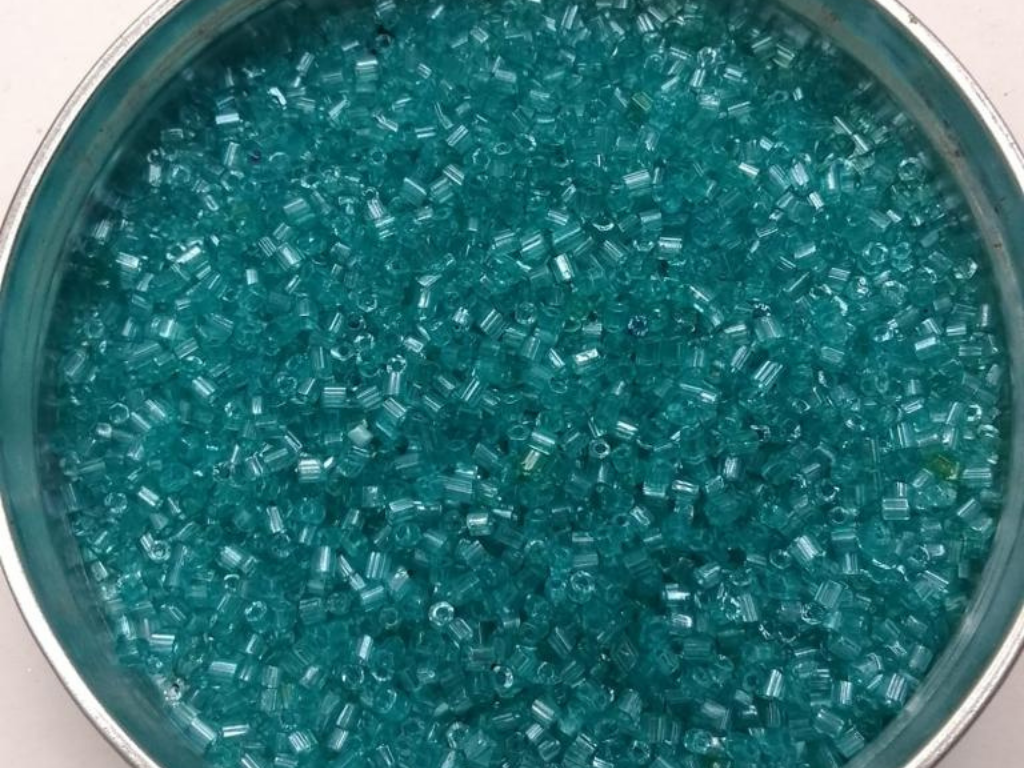 Blue Transparent Lustre 2 Cut Glass Seed Beads- 2 mm (Wholesale)