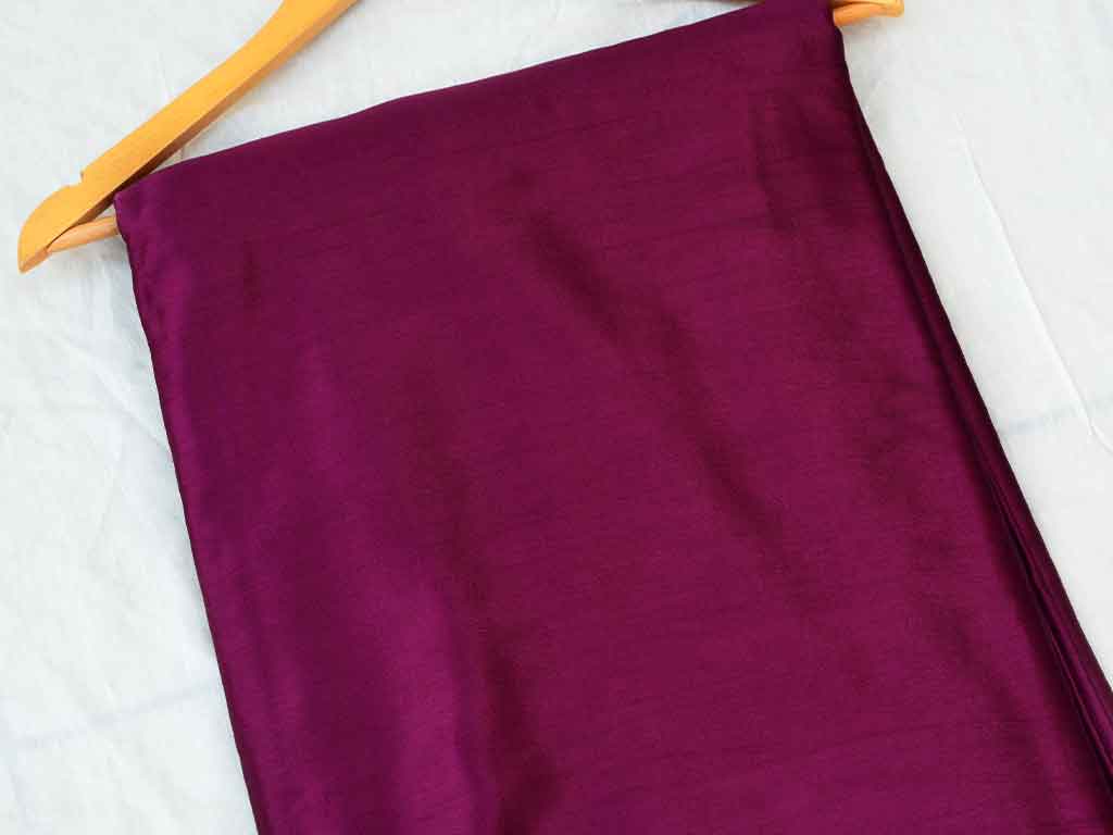 वाइन प्लेन शुद्ध विस्कोस गाजी सिल्क फैब्रिक