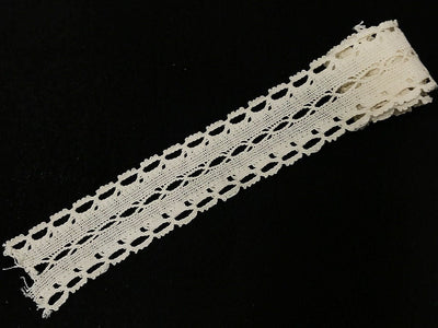 Dyeable Greige Design 102 Cotton Crochet Laces