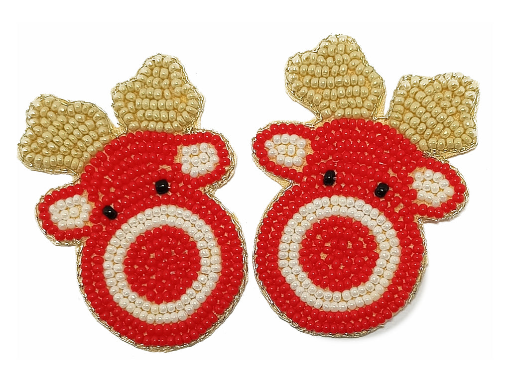 Multicolor Reindeer Beaded Motifs