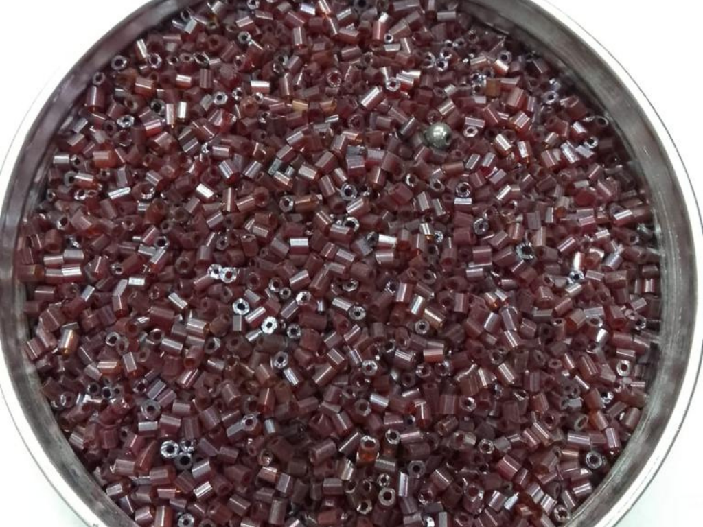 Maroon Lustre 2 Cut Glass Seed Beads- 2 mm (Wholesale)