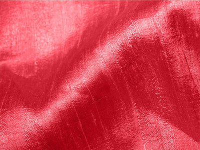 Persian Red Plain Bangalore Raw Silk Fabric  (Wholesale)