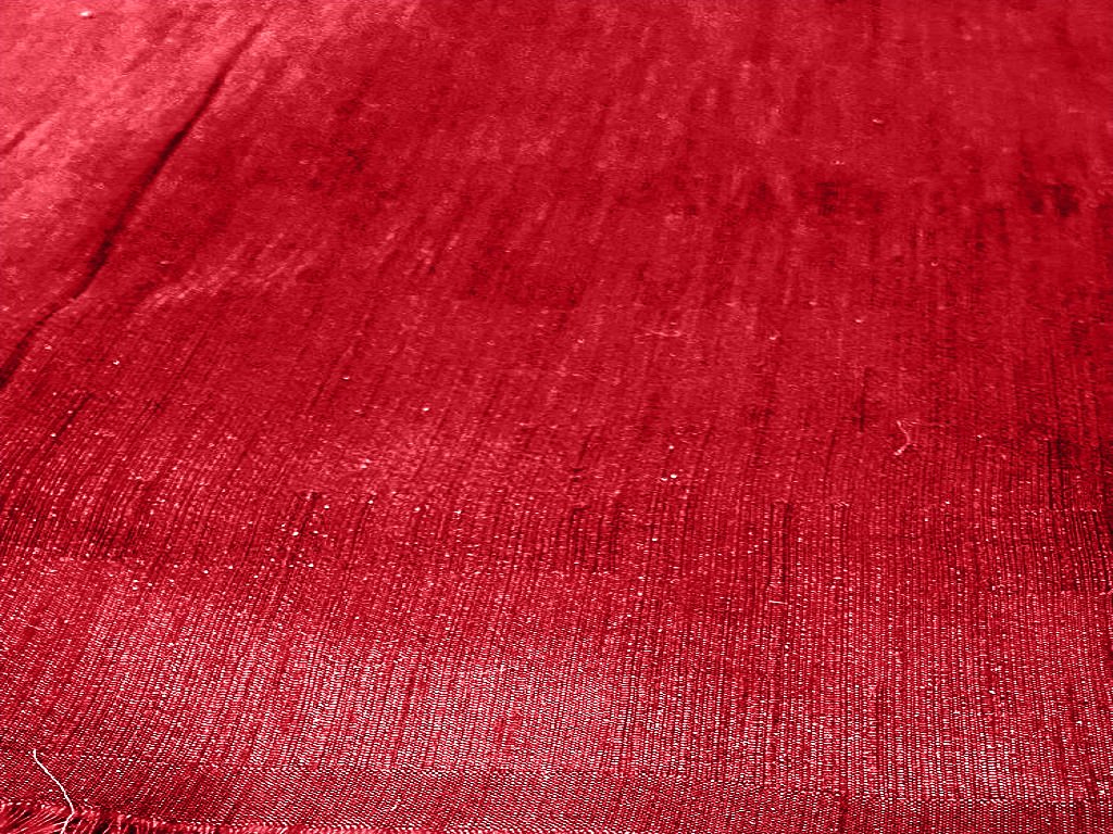 Persian Red Plain Bangalore Raw Silk Fabric  (Wholesale)