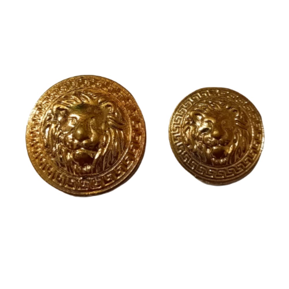 Golden Lion Metal Buttons